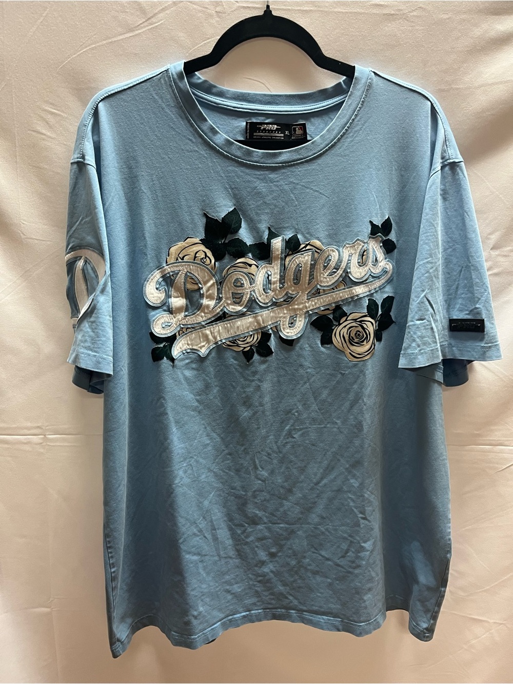Los Angeles Light Blue Floral Logo Tee